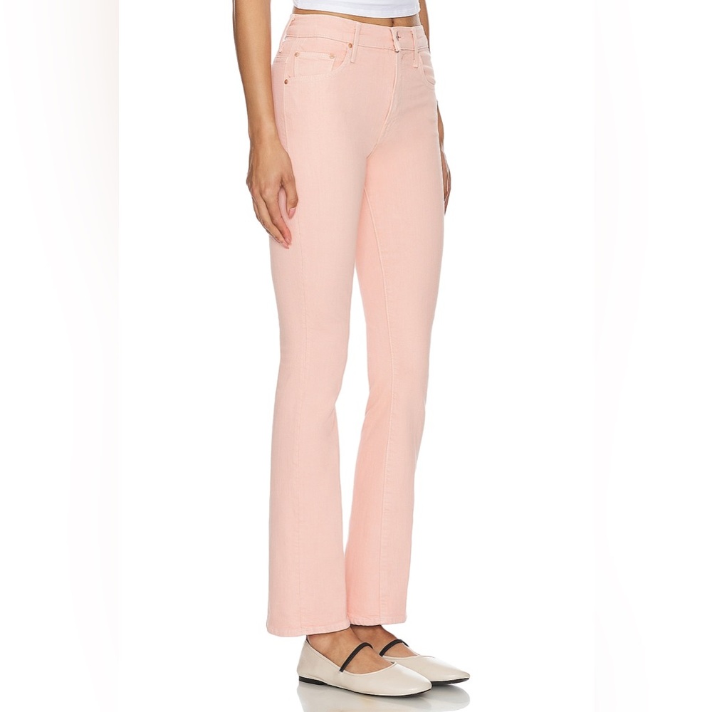 NWT MOTHER THE INSIDER HOVER Jean pink size 27 peach color - Picture 2 of 13